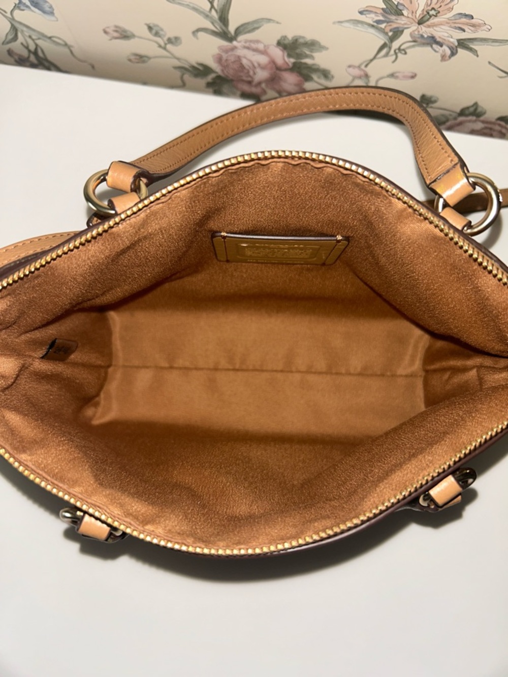 Coach Mini Kelsey Satchel Saddle Brown - Picture 5 of 6